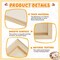 24 Pcs Wood Panels for Painting - 10" x 8" Unfinished Canvas Board, 0.79" Deep Cradled - Artist Wall Panels for Arts, Craft, and Pouring